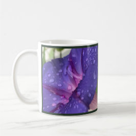 Purple Dewdrop Morning Glory コーヒーマグカップ