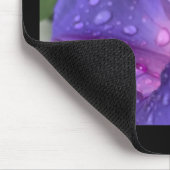 Purple Dewdrop Morning Glory マウスパッド (コーナー)