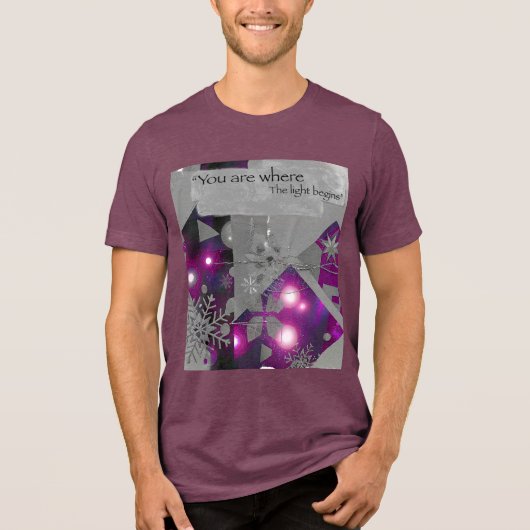 Purple Diamond Glow Tee トライブレンドＴシャツ (正面)