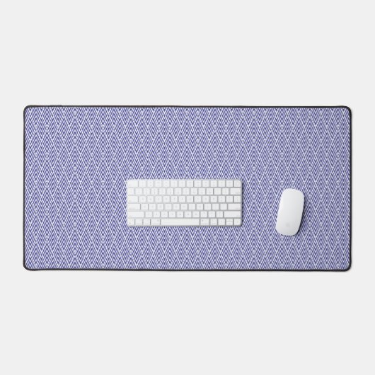 Purple Diamond Pattern Desk Mat デスクマット (キーボード&マウス)