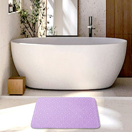 Purple Diamonds Pattern Bath Mat バスマット