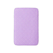 Purple Diamonds Pattern Bath Mat バスマット (正面縦)