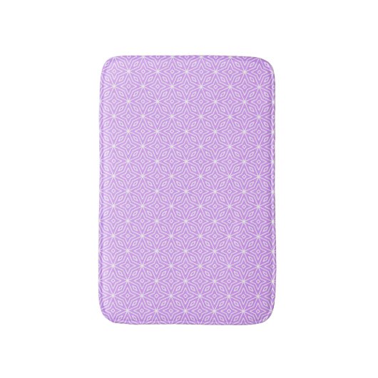 Purple Diamonds Pattern Bath Mat バスマット (正面縦)