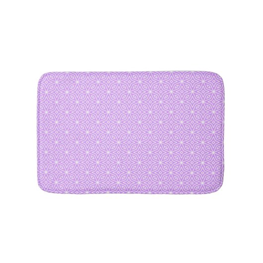 Purple Diamonds Pattern Bath Mat バスマット (正面)