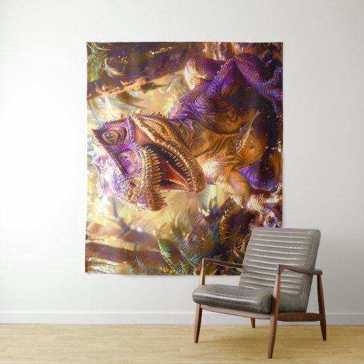 Purple Dinosaur タペストリー (インサイチュ)