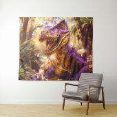 Purple Dinosaur タペストリー (インサイチュ(横))