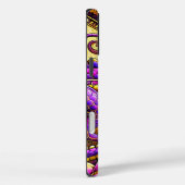 Purple Dinosaur Art Phone Case Case-Mate iPhoneケース (裏面 / 右)