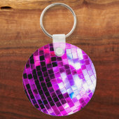Purple Disco Ball キーホルダー (正面)