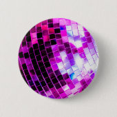 Purple Disco Ball 缶バッジ (正面)