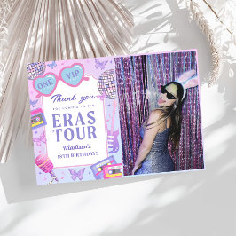 Purple Disco In My誕生日時代の誕生日写真 サンキューカード