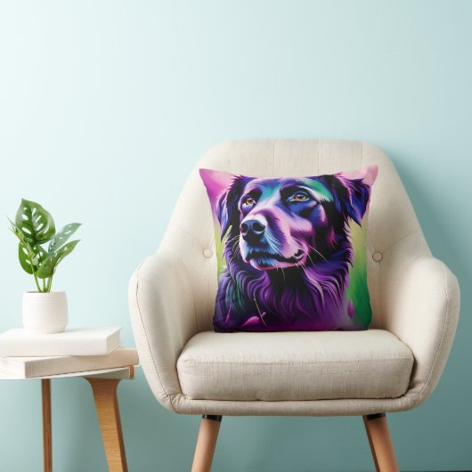 Purple Dog Cushion クッション (椅子)
