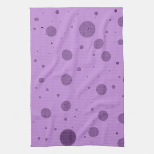 Purple Dot Chaos キッチンタオル (縦)