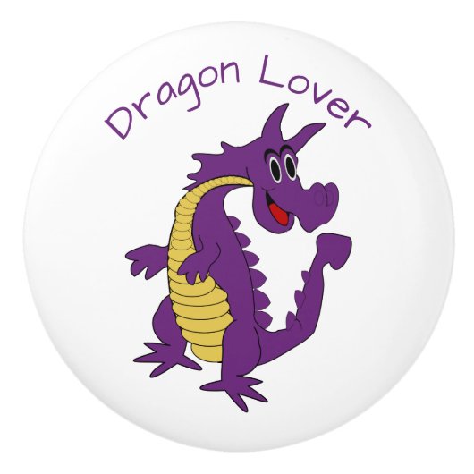 Purple Dragon Design Personalised セラミックノブ (正面)