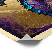 Purple Dragon Ready To Frame Art Print ポスター (角)