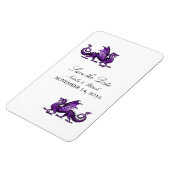 Purple Dragon Save the Date Magnet マグネット (左側)