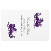 Purple Dragon Save the Date Magnet マグネット (横)