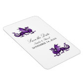 Purple Dragon Save the Date Magnet マグネット (右側)