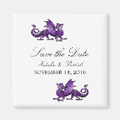 Purple Dragon Save the Date Magnet マグネット (正面)