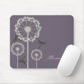 Purple Dragonflies Mousepad マウスパッド (マウス)