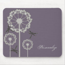 Purple Dragonflies Mousepad マウスパッド