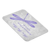 Purple Dragonfly Save The Date Magnet マグネット (右側)