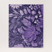 Purple Dream Elegant Botanical Design  ジグソーパズル (縦)