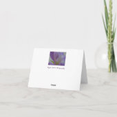 Purple Dream Flower ThankYou Card サンキューカード (裏面)