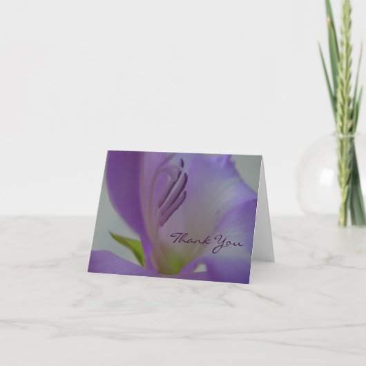 Purple Dream Flower ThankYou Card サンキューカード (正面)