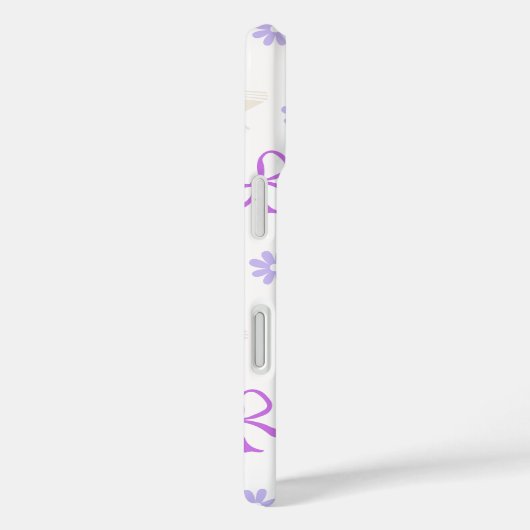 Purple Dreamy Books & Bows Pattern Case-Mate iPhoneケース (裏面 / 右)