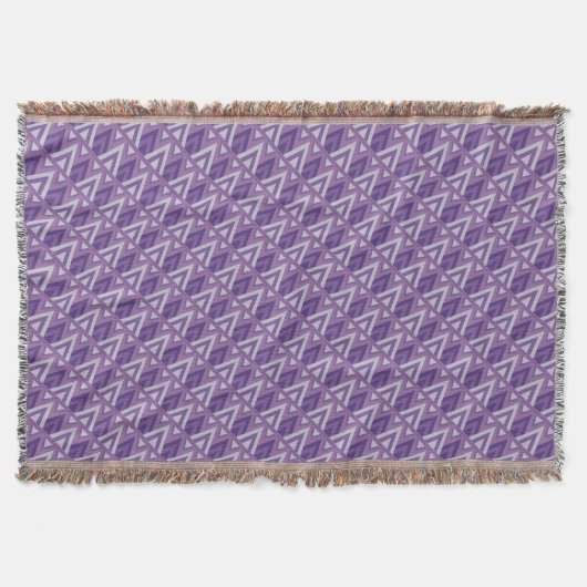 Purple Egyptain Pattern Throw Blanket スローブランケット (正面)