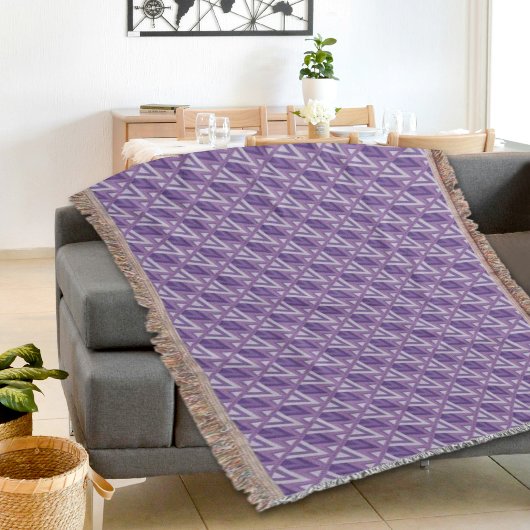 Purple Egyptain Pattern Throw Blanket スローブランケット