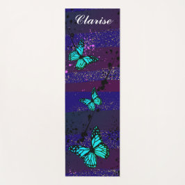 Purple Ephemera vibrant color art ヨガマット