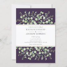 Purple Eucalyptus  Wedding