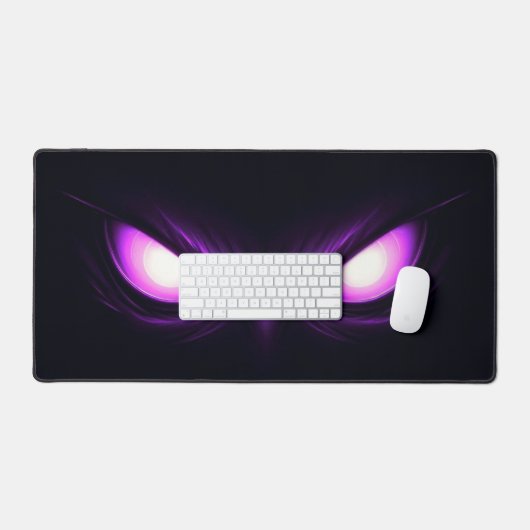 Purple Eyes Mouse Pad デスクマット (キーボード&マウス)