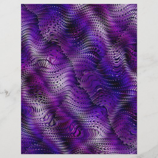 Purple Faux Snakeskin Bulk Scrapbook Paper Pages チラシ (正面)