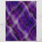 Purple Faux Snakeskin Scrapbook Paper 2-Sided Page (正面)