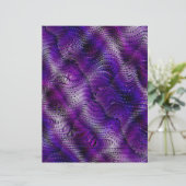 Purple Faux Snakeskin Scrapbook Paper 2-Sided Page (スタンド正面)