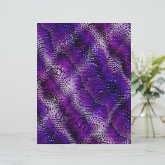 Purple Faux Snakeskin Scrapbook Paper 2-Sided Page (スタンド正面)