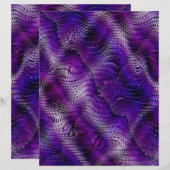 Purple Faux Snakeskin Scrapbook Paper 2-Sided Page (正面/裏面)