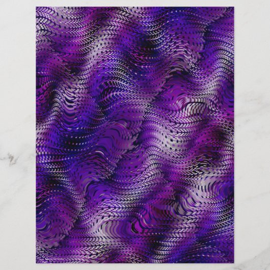 Purple Faux Snakeskin Scrapbook Paper 2-Sided Page (裏面)