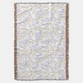 Purple Floral スローブランケット (正面縦)