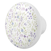 Purple Floral  セラミックノブ (右)