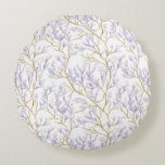 Purple Floral ラウンドクッション<br><div class="desc">Purple Floral</div>