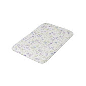 Purple Floral Bath Mat バスマット (アングル)