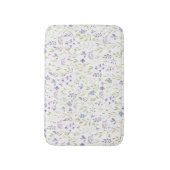 Purple Floral Bath Mat バスマット (正面縦)
