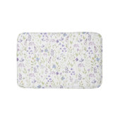 Purple Floral Bath Mat バスマット (正面)