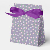 Purple Floral Birthday フェイバーボックス (正面サイド)