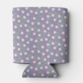 Purple Floral Birthday 缶クーラー (裏面)