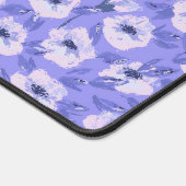 Purple floral botanical aesthetic desk mat デスクマット (コーナー)