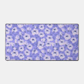 Purple floral botanical aesthetic desk mat デスクマット (正面)